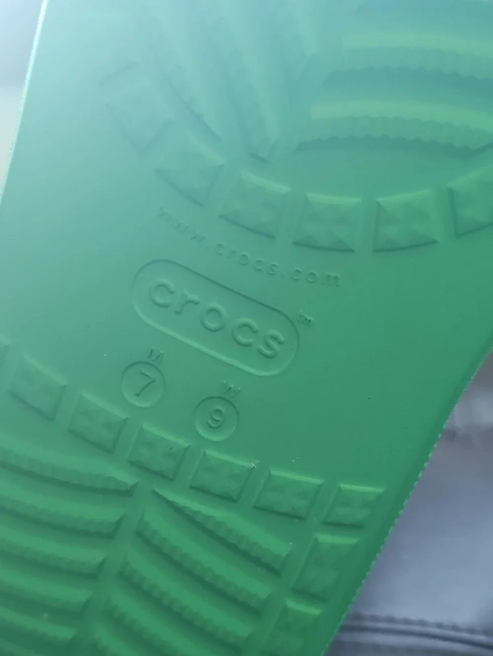●●CROCS GREEN RAIN BOOTS SIZE 7M/9W NWOT●●